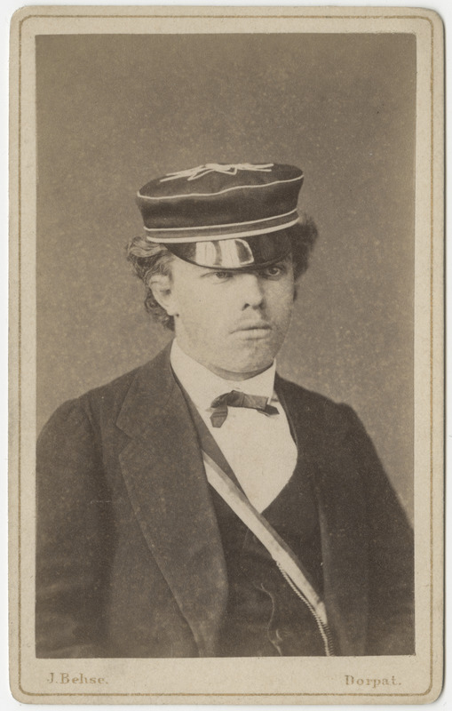 Korporatsiooni "Estonia" liige Magnus von Lingen, portreefoto