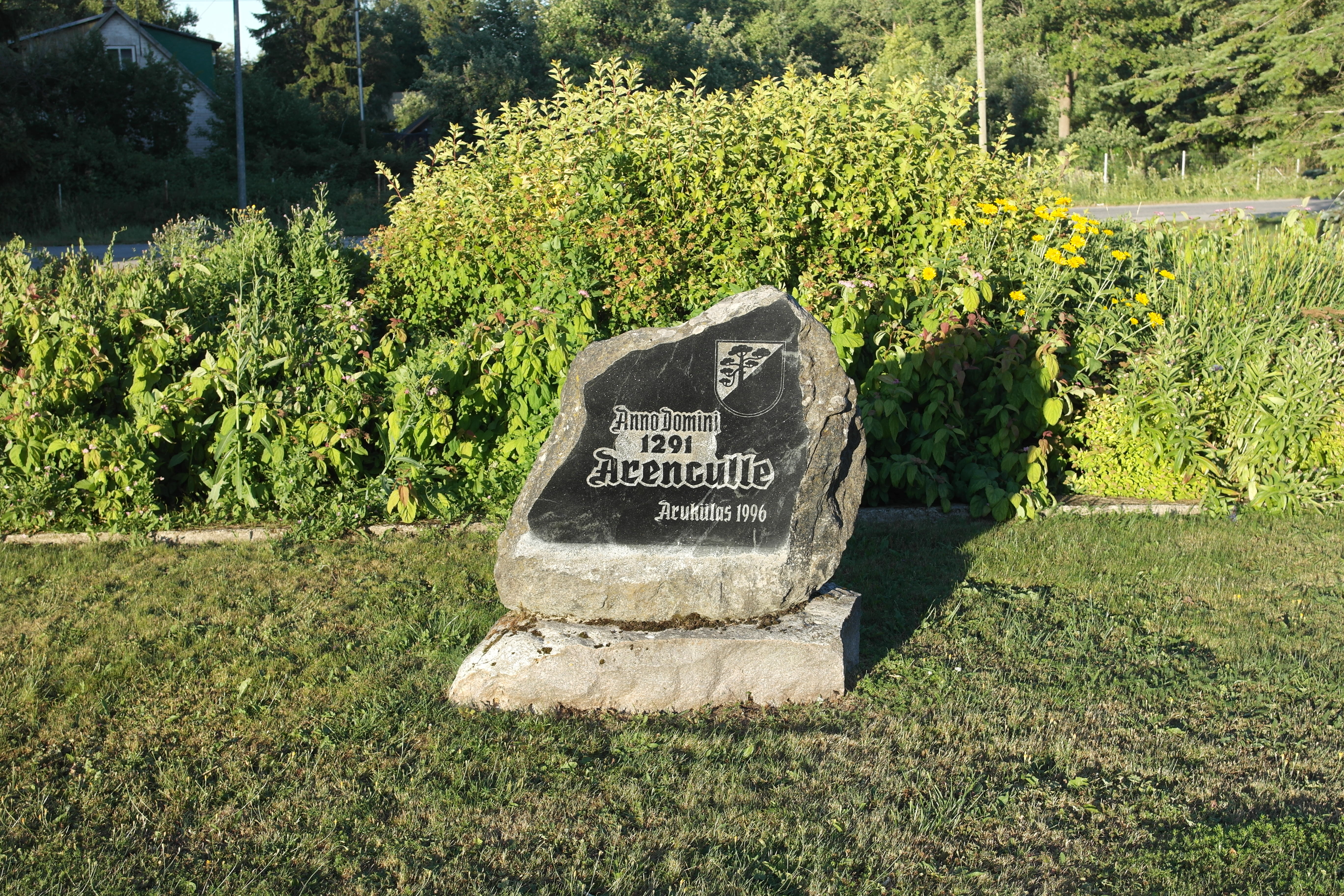 Aruküla esmamainimist tähistav kivi - First mentioned in 1291