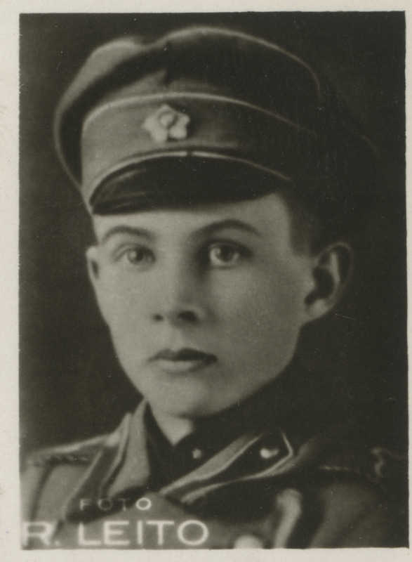 Vabadussõjalane Erich Parts, portreefoto