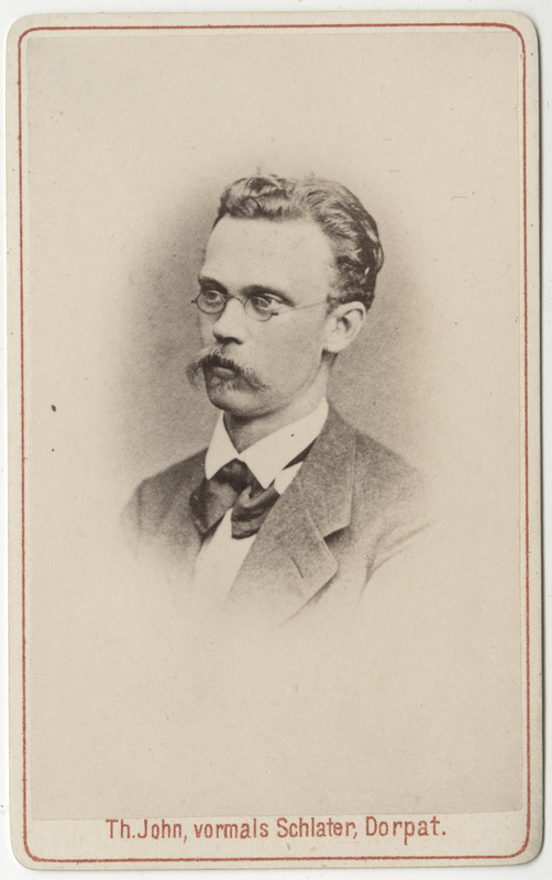 Korporatsioon "Estonia" liige Claudius von Samson-Himmelstjerna, portreefoto