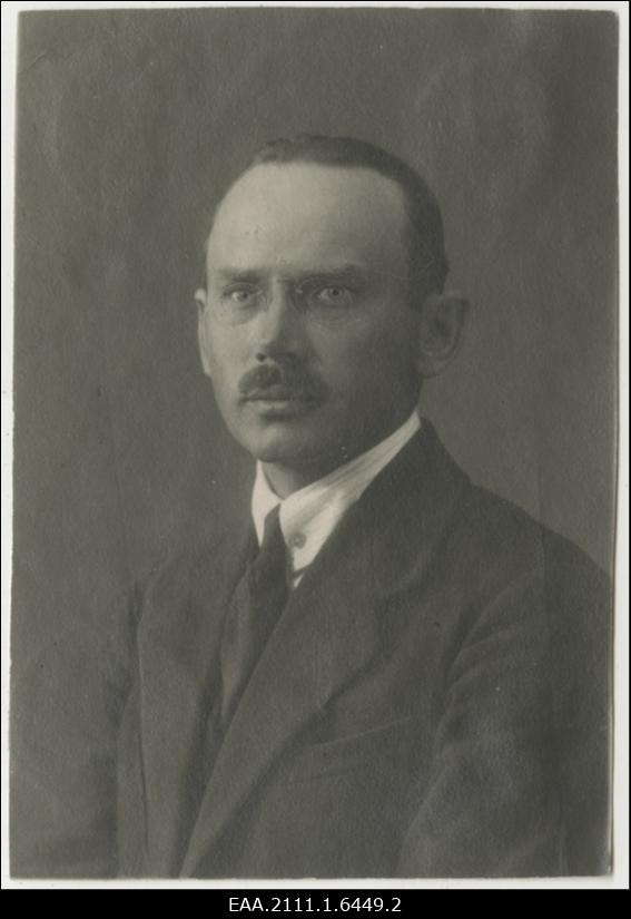 Eduard Ehrlich, eesti põllumajandusteadlane, portreefoto