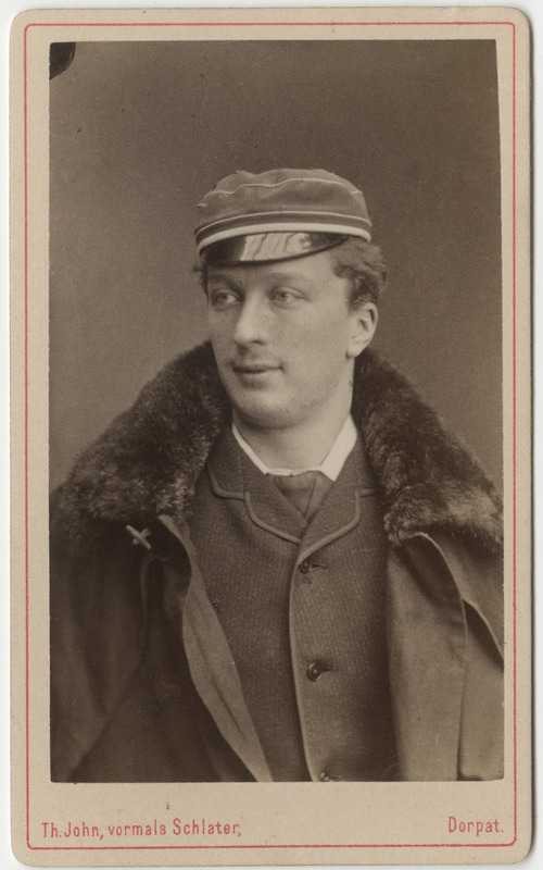 Korporatsiooni "Livonia" liige parun Theodor Bruun, portreefoto