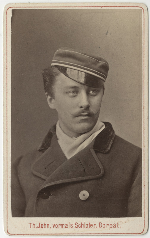 Korporatsioon "Estonia" liige Georg Martin Knüpffer, portreefoto