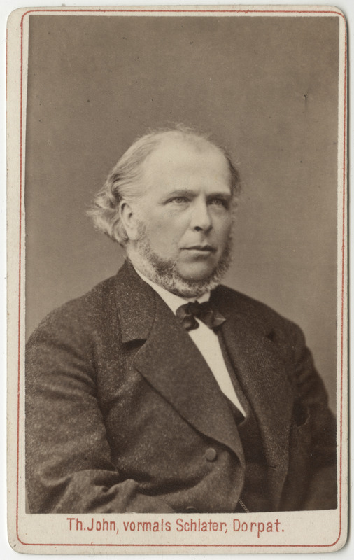 Tartu Ülikooli usuteaduse professor Alexander von Oettingen, portreefoto