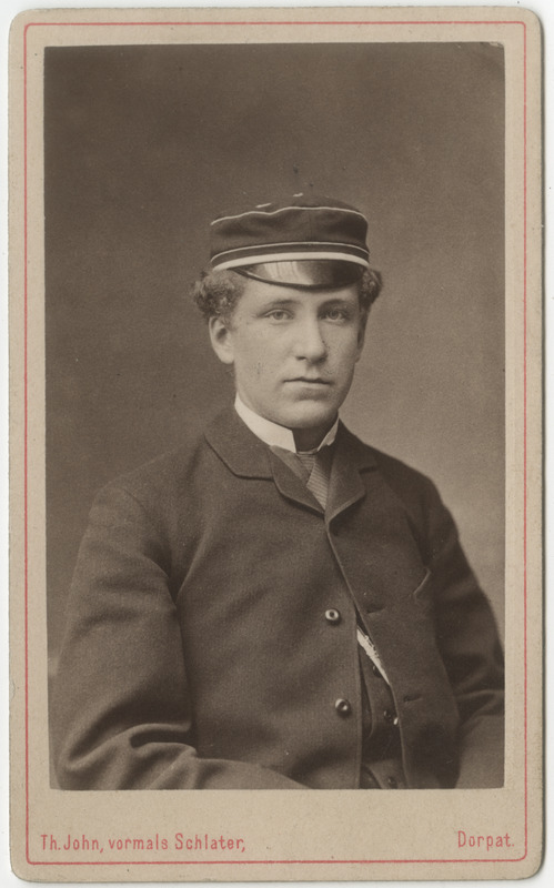 Korporatsioon "Estonia" liige Woldemar Schultz, portreefoto