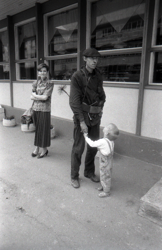 Korstnapühkija lapsega.