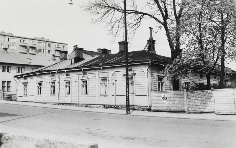 Asuinrakennus, Sairashuoneenkatu 3, Turku,  vuonna 1963; yleiskuva