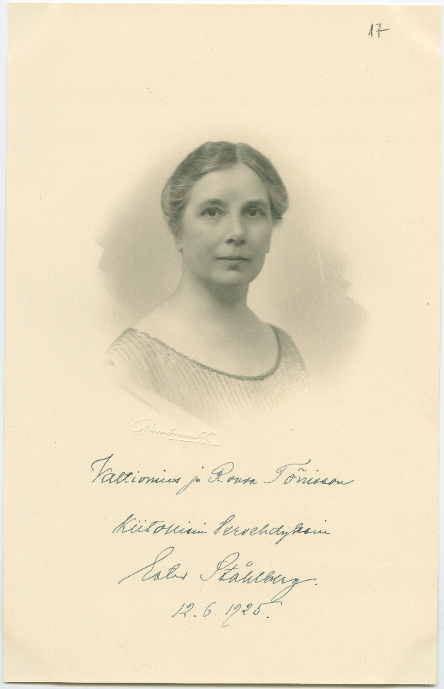 Portree Ester Ståhlbergist.