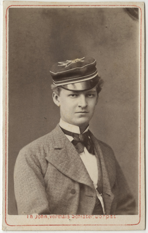 Korporatsioon "Estonia" liige krahv Emil Igelstrom, portreefoto