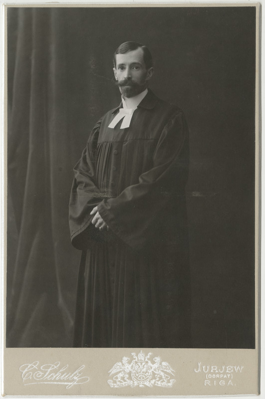 Haapsalu pastor Friedrich Spindler, portreefoto