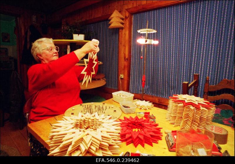 Jõuluehete valmistamine.