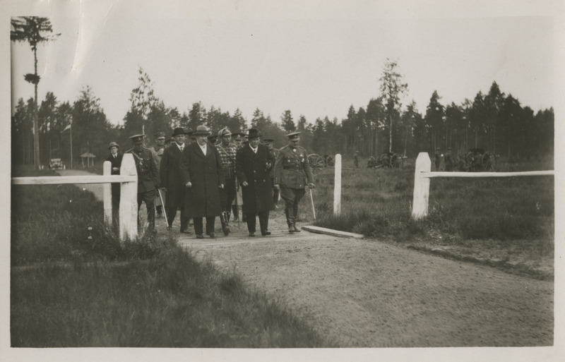 Soome president Pehr Evind Svinhufvud kaitseväe Jägala laagrit külastamas 18.06.1932