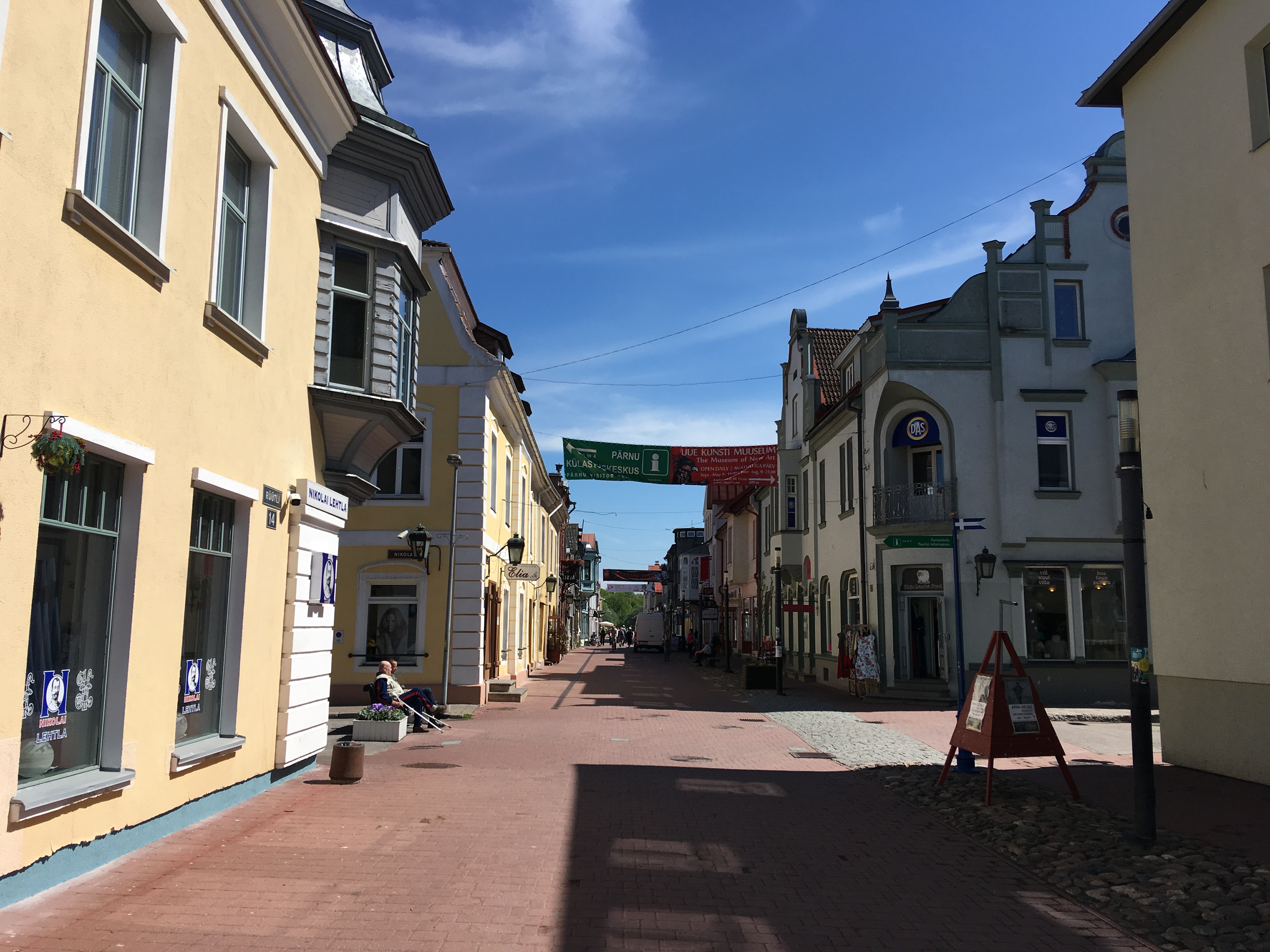 Pärnu - Rüütli street - Rüütli street, Pärnu, Estonia - May 2017