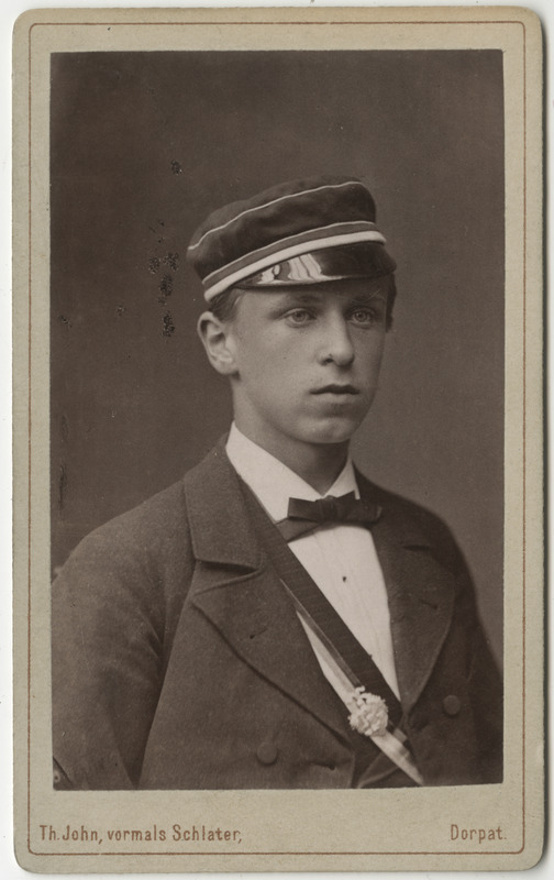 Korporatsioon "Estonia" liige Henry Hofrichter, portreefoto