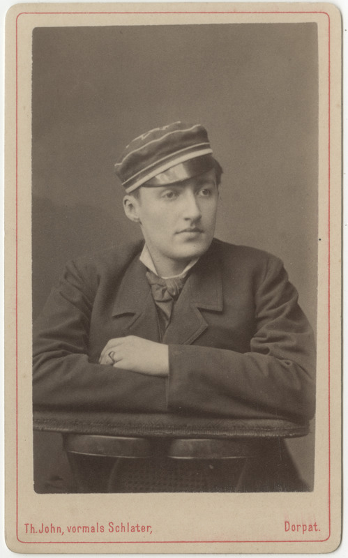 Korporatsioon "Estonia" liige Nikolai Riesenkampff, portreefoto