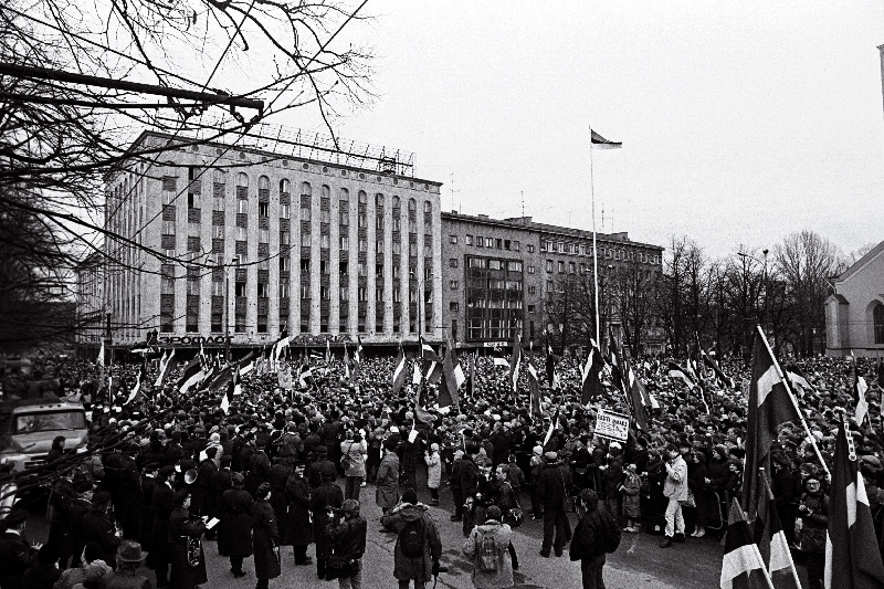 Eesti Vabariigi 72. aastapäev. RR-miiting Vabaduse platsil.
