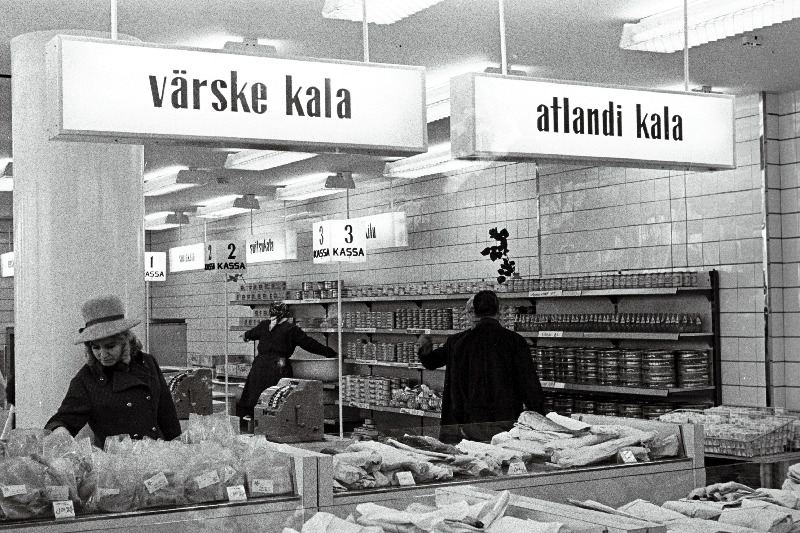 Kalakaupluse "Meritäht" sisevaade.