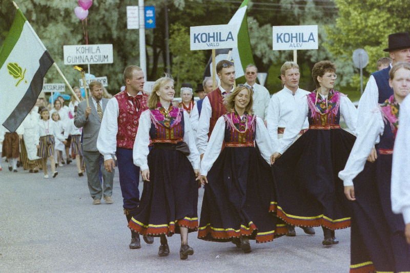 Rapla laulupeo rongkäik.