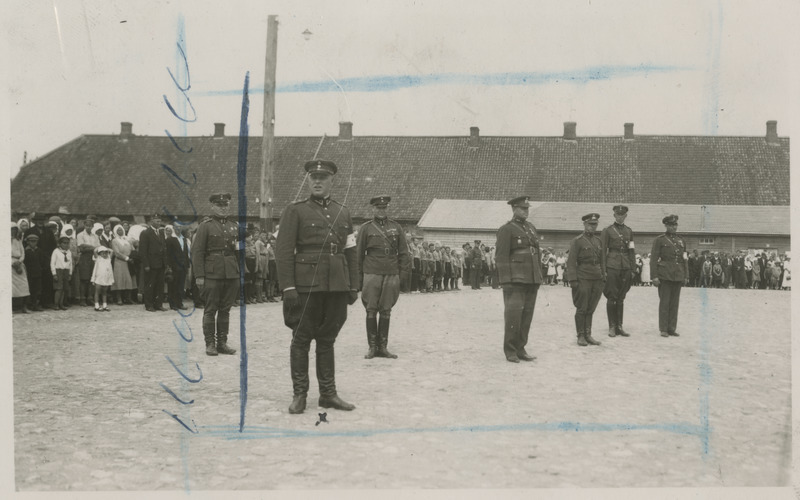 J. Hiob, major, kolonel-leitnant, Valga kaitseliidu maleva pealik, kaitseliidu pidupäev Tõrvas