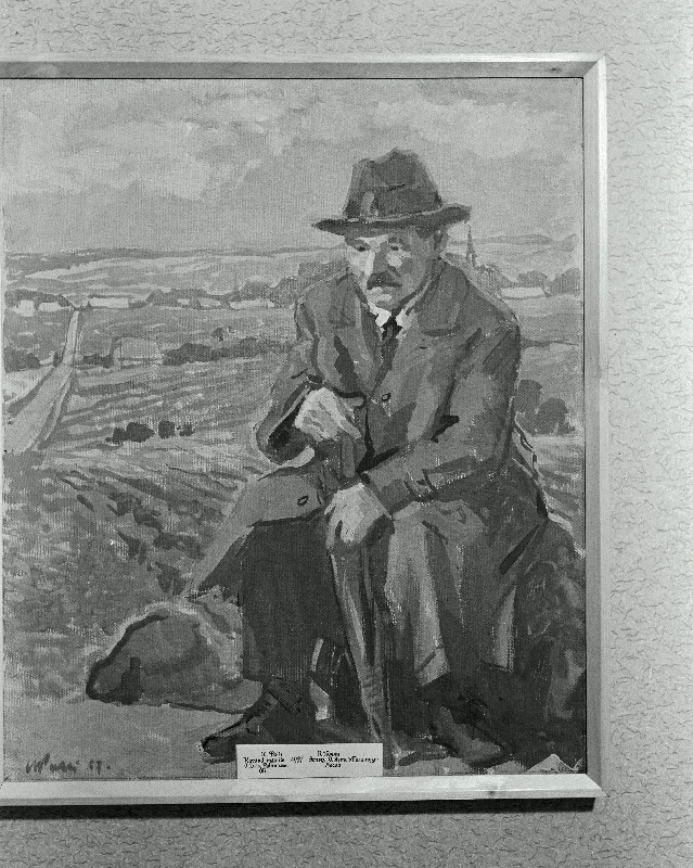 Oskar Luts Palamusel. K. Polli maali järgi.