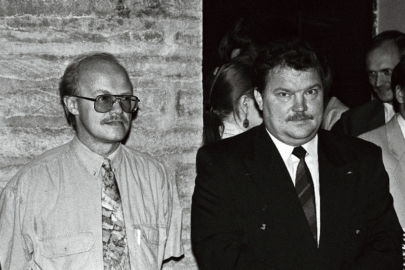 F. Undusk ja T. Mendelson ajakirja "Partner" esitlusel.