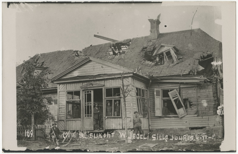 Landeswehri sõda, Eesti rahvaväe positsioon Väike-Jugla (Jegel) jõesilla juures 04.07.1919