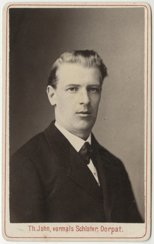 Korporatsioon "Estonia" liige Paul von Kügelgen, portreefoto