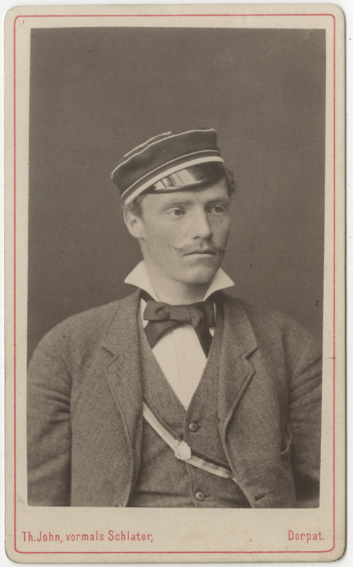 Korporastioon "Estonia" liige Ulrich von Bremen, portreefoto