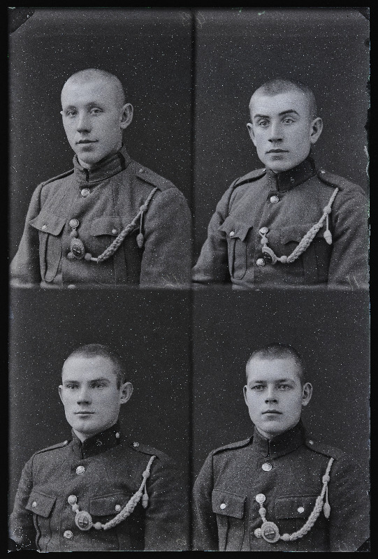 Sõdurite passipildid, (negatiiv ilmutatud 30.09.1927).