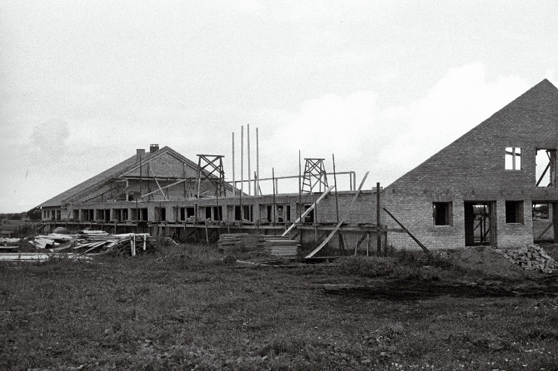 Uue sigala ehitamine Kose rajooni Anija Edasi kolhoosis.