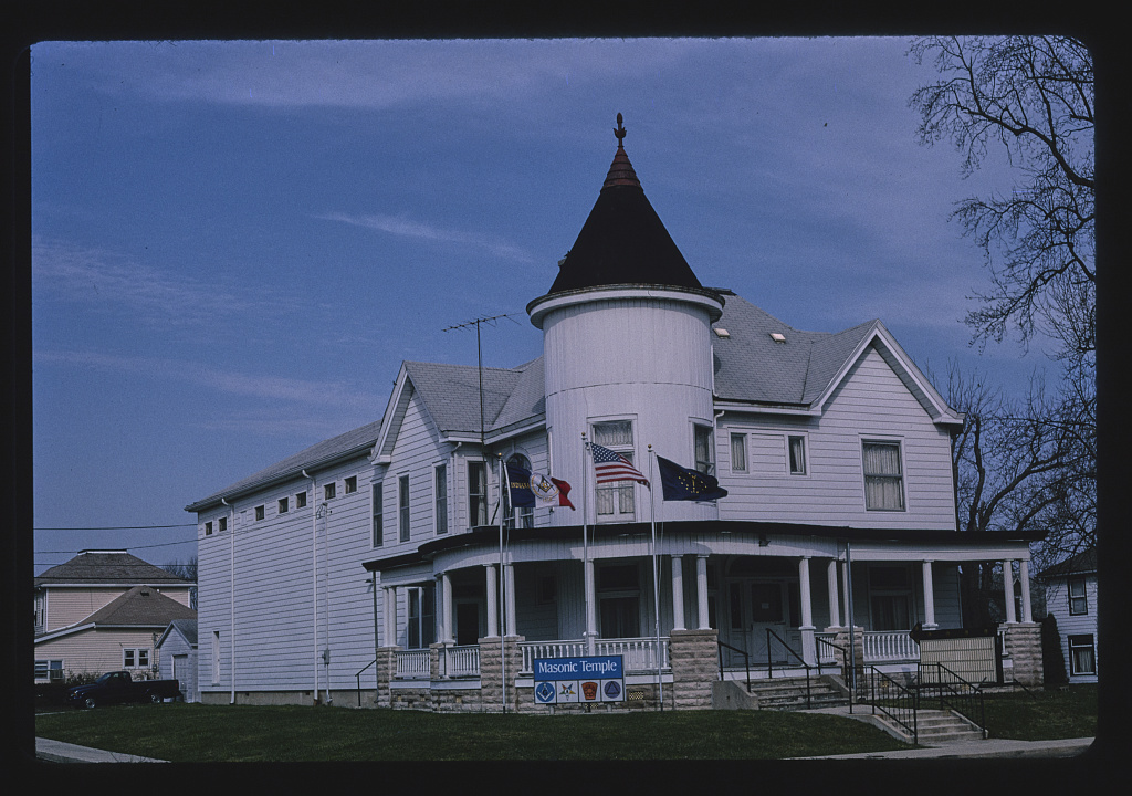 Masonic Temple, horizontal view, Harrison & Garfield, Alexandria, Indiana (LOC)