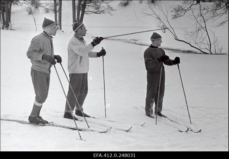 NSV Liidu suusatamise meistrivõistluste ajal Otepääl.