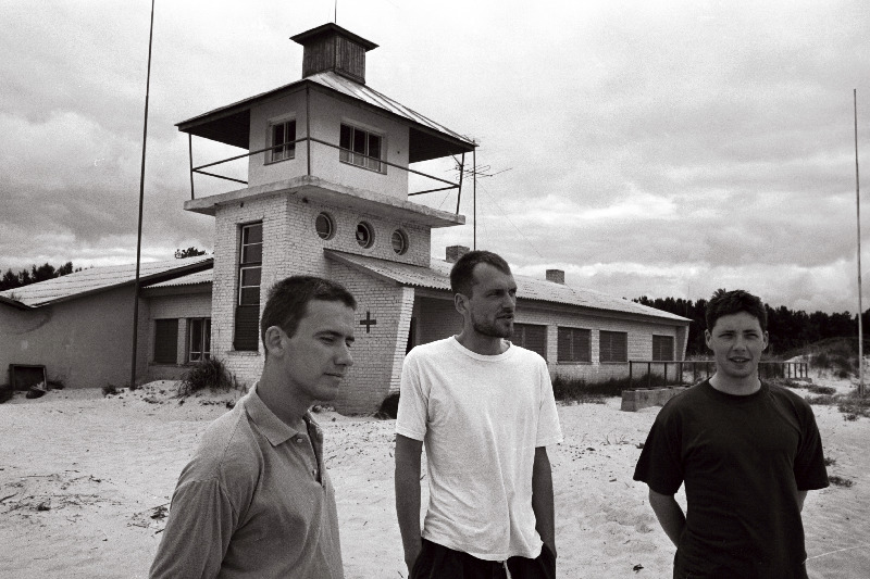 Klooga ranna vetelpäästjad Tarmo, Jaanus ja Aare.