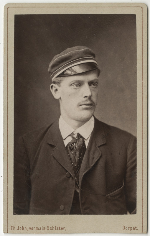 Korporatsioon "Estonia" liige Arthur Malmgren, portreefoto