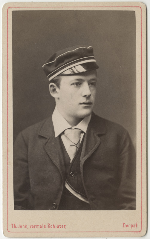 Korporatsioon "Estonia" liige Alfred Frantzen, portreefoto