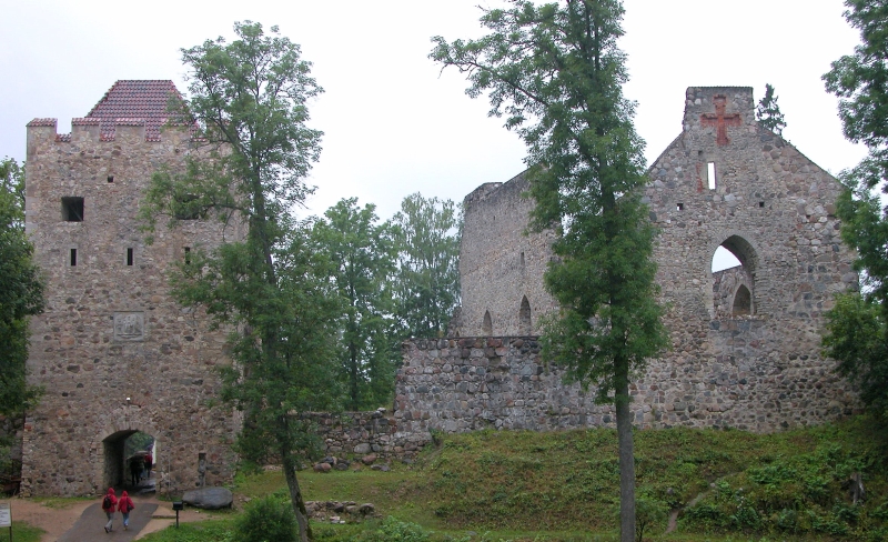 Sigulda Totale - Sigulda, Latvia: Castle in the rain.