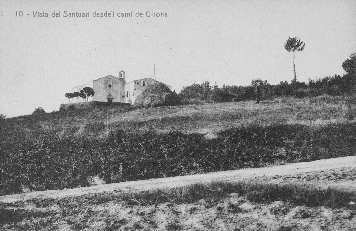 10 - View of the Sanctuary desde’ l’ camino de Girona - View of the sanctuary of the Angels.