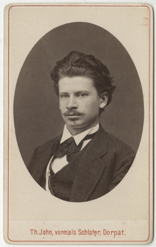 Korporatsioon "Estonia" liige parun Eugen Girard de Soucanton, portreefoto