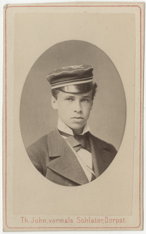 Korporatsioon "Estonia" liige Paul von Mühlendahl, portreefoto