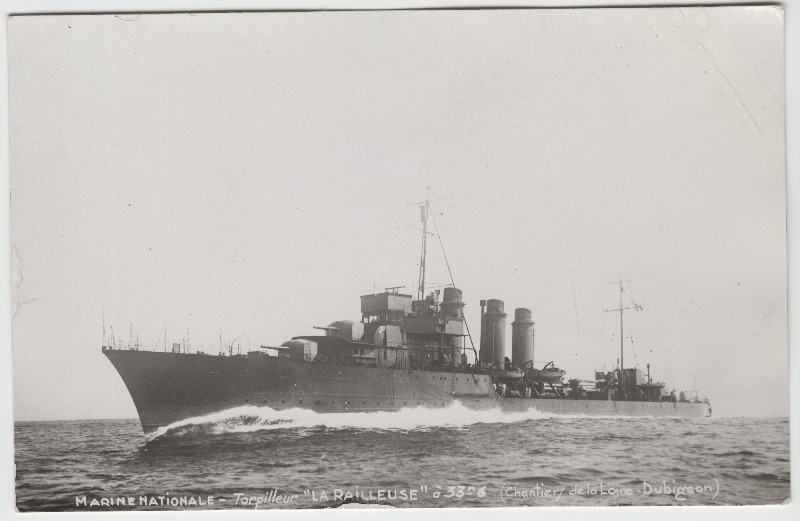 Marine Nationale - Torpilleur "La Railleuse" a 33n6.