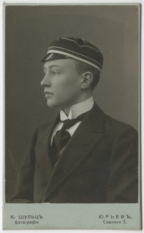 Korporatsiooni "Livonia" liige Herbert von Dehn, portreefoto