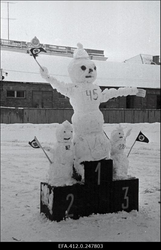 NSV Liidu suusatamise meistrivõistluste ajal Otepääl.