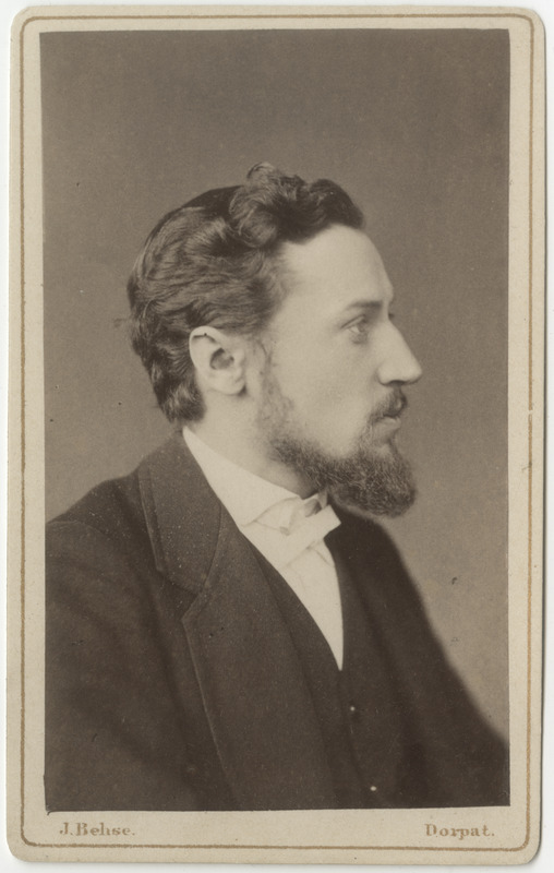 Korporatsioon "Estonia" liige Nikolai Demin, portreefoto