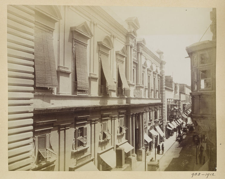 Auberge de Provence, Valletta (V&A Museum) - Auberge de Provence, Valletta (V&amp;A Museum)
Topographical Album, 19thC, Smith Collection vol. I; Anon. Malta, Valletta, Strada Reale

One of a group of over 600 albumen photographs of scenes from around the world which were purchased for the 'Art Library' at the Victoria and Albert Museum from Mr. A.J. Bucknall Smith in 1912.

http://collections.vam.ac.uk/item/O1075979/photograph-unknown/