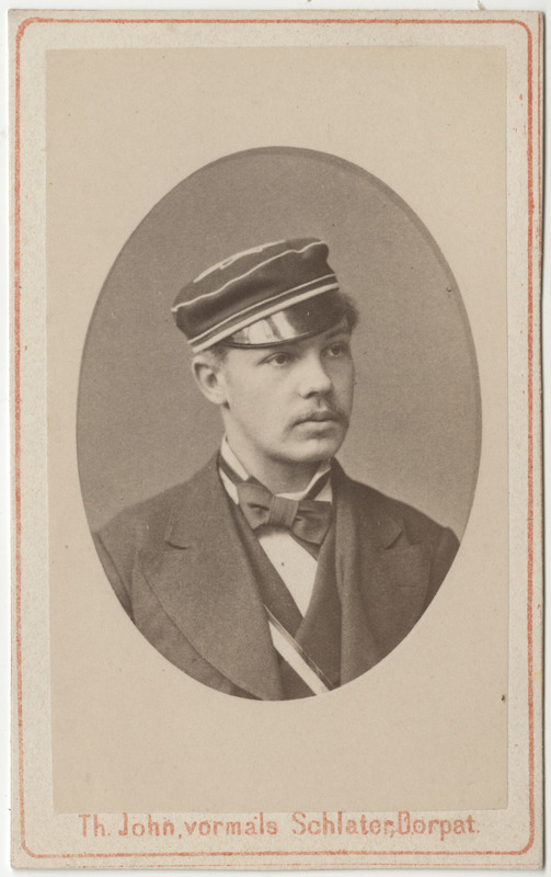 Korporatsioon "Estonia" liige Erich von Samson-Himmelstjerna, portreefoto