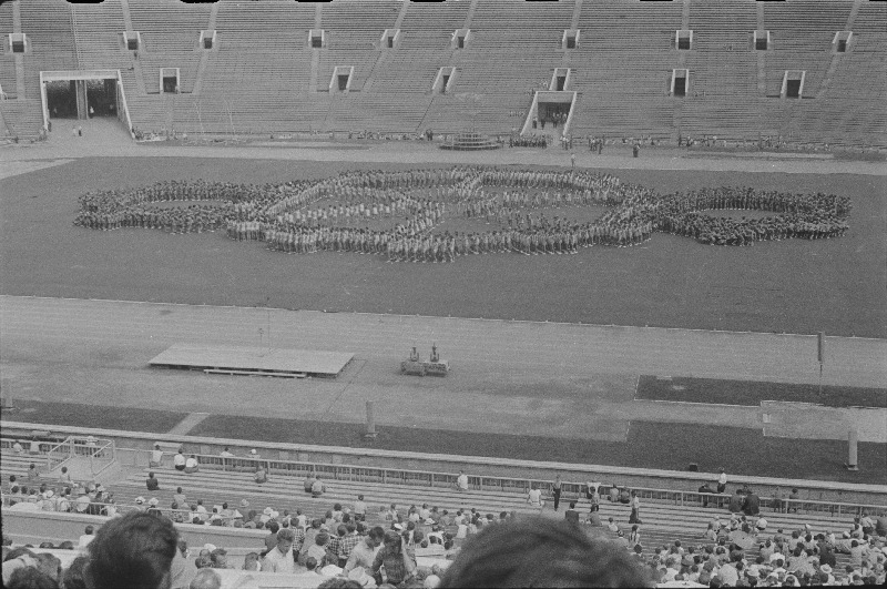 Nõukogude Liidu rahvaste spartakiaadi avamine Moskvas.