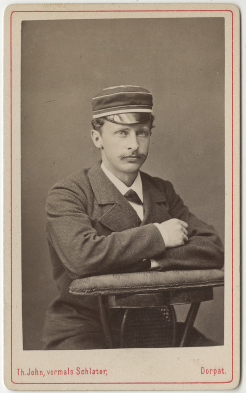 Korporatsioon "Estonia" liige Eduard Hoffmann, portreefoto