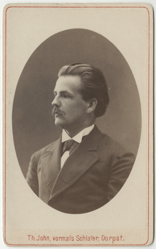 Korporatsioon "Estonia" liige Paul von Gruenewaldt, portreefoto