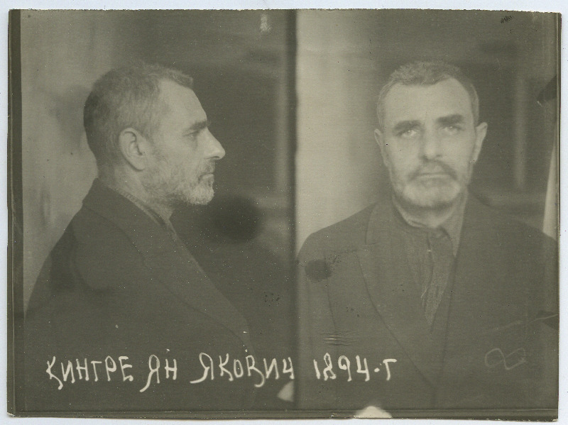 Kingre, Jaan Jaani p. (s. 1894). Vangifoto uurimistoimikust.