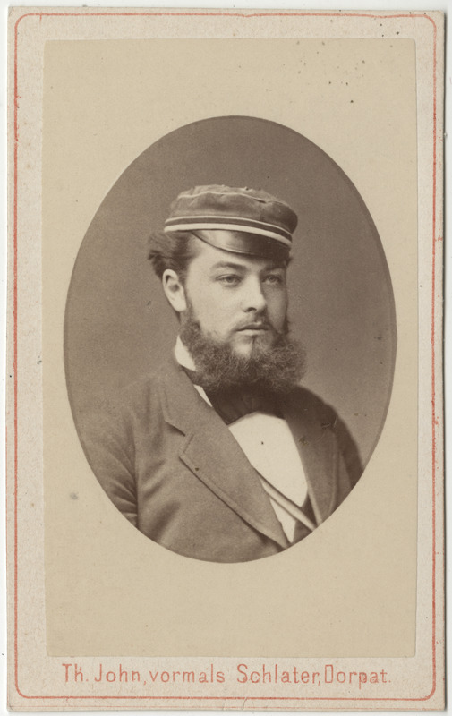 Korporatsioon "Estonia" liige Edmund Fischer, portreefoto